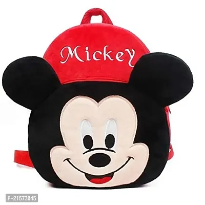 SAMAYRA Cute cat  Mickey Red Down Combo Kids School Bag Cute Backpacks for Girls/Boys/Animal Cartoon Mini Travel Bag Backpack for Kids Girl Boy 2-6 Years-thumb2