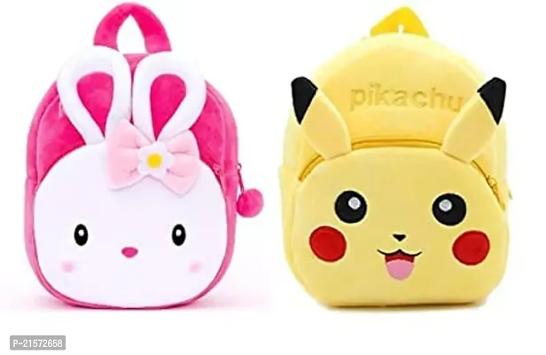 SAMAYRA Konggi  Pikachu Combo Kids School Bag Cute Backpacks for Girls/Boys/Animal Cartoon Mini Travel Bag Backpack for Kids Girl Boy 2-6 Years