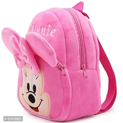 SAMAYRA Pink Minnie  Mickey Red Down Combo Kids School Bag Cute Backpacks for Girls/Boys/Animal Cartoon Mini Travel Bag Backpack for Kids Girl Boy 2-6 Years-thumb2