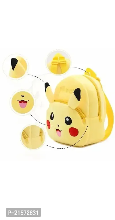 SAMAYRA Pikachu Kids School Bag Cute Backpacks for Girls/Boys/Animal Cartoon Mini Travel Bag Backpack for Kids Girl Boy 2-6 Years-thumb3
