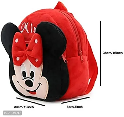 SAMAYRA Minnie Red  Stawarry Combo Kids School Bag Cute Backpacks for Girls/Boys/Animal Cartoon Mini Travel Bag Backpack for Kids Girl Boy 2-6 Years-thumb4