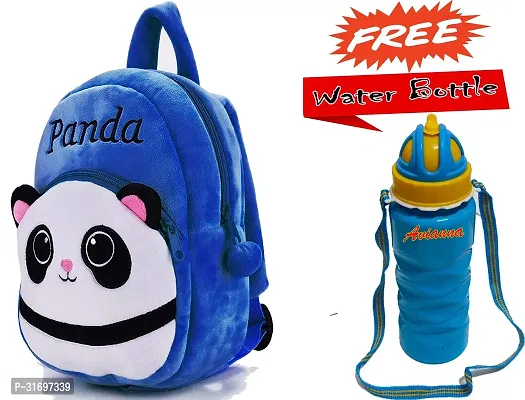 Stylish Printed School Bag for Kid with Bottle