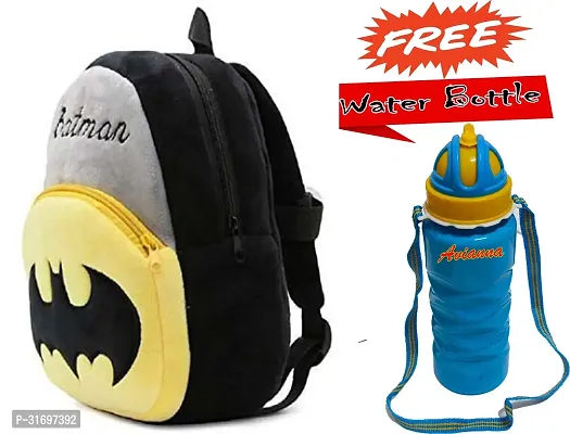 Stylish Printed School Bag for Kid with Bottle-thumb0