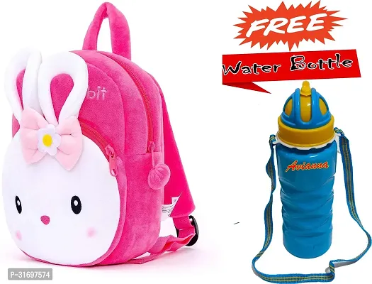 Stylish Printed School Bag for Kid with Bottle-thumb0