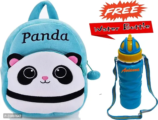 Stylish Printed School Bag for Kid with Bottle