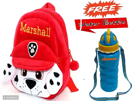 Stylish Printed School Bag for Kid with Bottle-thumb0