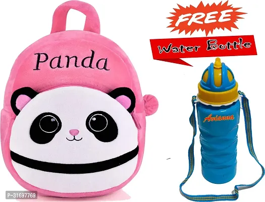 Stylish Printed School Bag for Kid with Bottle