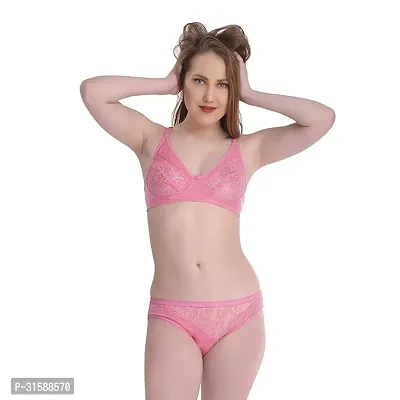 Latest lace Blend Bra Panty Set for Women (Combo of 2 set )-thumb4