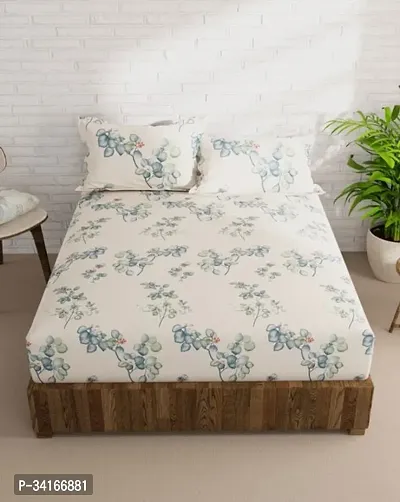 Comfortable Cotton Jaipuri Printed King Bedsheet with Pillow Covers