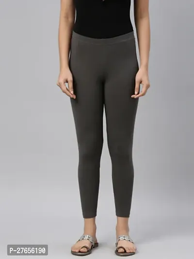 Stylist Viscose Lycra Solid Leggings For Women-thumb0