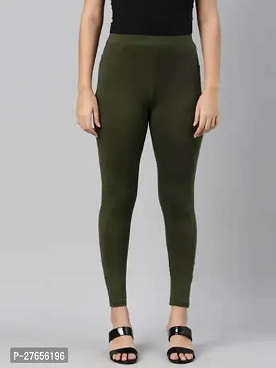 Stylist Viscose Lycra Solid Leggings For Women