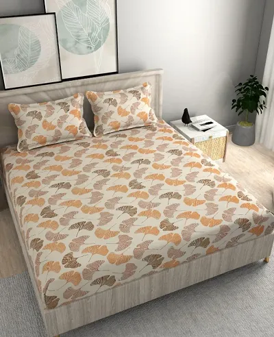 Printed Dpuble Bedsheet with 2 Pillow Cover