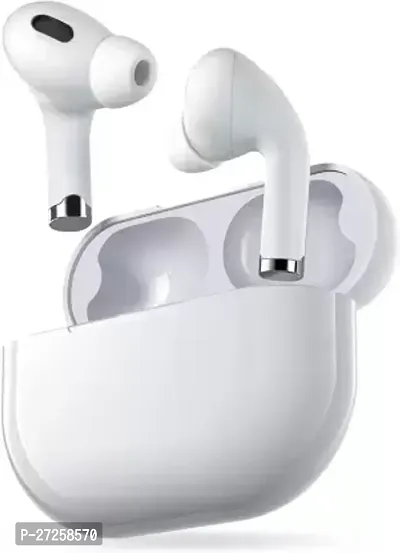 Stylish White Lightweight Wireless In-Ear Bluetooth Headset-thumb0