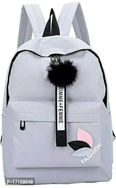 Overnice Backpack for women Stylish/women backpack latest bag for girls | College Bag for women (Grey)-thumb0