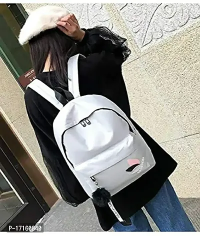 Overnice Backpack for women Stylish/women backpack latest bag for girls | College Bag for women (Grey)-thumb5