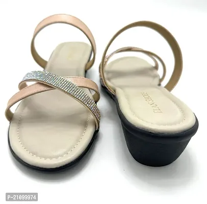 Elegant Silver Synthetic  Sandals For Women