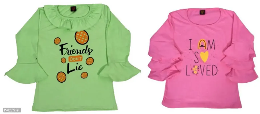 Girls Cotton Top Pack of 2
