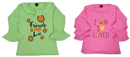Girls Cotton Top Pack of 2