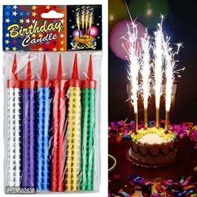 Happy Birthday Beautiful Sparkling Fountain Candle-thumb0