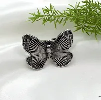 PRP Collection Oxidised German Silver Antique Trendy Adjustable /Free Size Finger Ring For Women And Girls-thumb2