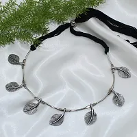 PRP Collection Latest Traditional German Silver Oxidised Jewellery Set Necklace Set For Navratri Or Garba For Women and Girls (CHOKER NECKLACE 01D02)-thumb1