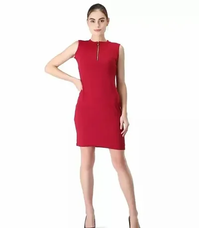 Stylish Solid Dress For Women