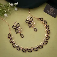 Stylish Golden Brass Jewellery Set For Women-thumb2