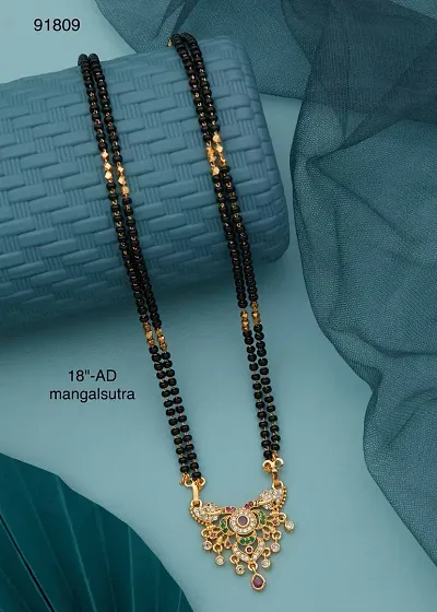 Stylish Alloy Golden Mangalsutra For Women