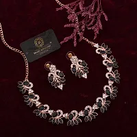 Stylish Golden Brass Jewellery Set For Women-thumb1