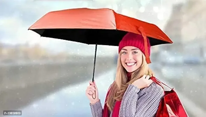 Manual lift Folding Portable Umbrella with Bottle Cover for UV Protection  Rain .-thumb2