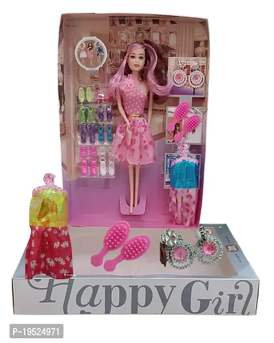 Stylish Fashion Wardrobe Dolls Barbie Doll Elsa Anna Doll Birthday Gift Toy for Girls-thumb0