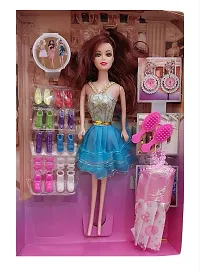 Stylish Fashion Wardrobe Dolls Barbie Doll Elsa Anna Doll Birthday Gift Toy for Girls-thumb2