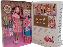 Stylish Fashion Wardrobe Dolls Barbie Doll Elsa Anna Doll Birthday Gift Toy for Girls-thumb3
