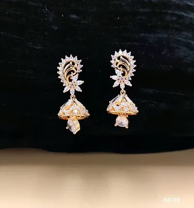 Expensive Rose Gold Plated Drop Earrings