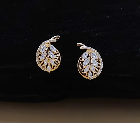 Women's Pretty Plated CZ/AD studs for Women & Girls