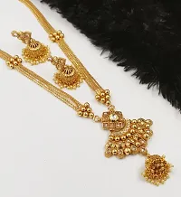 Fancy Gold Plated Polki Choker For Girls And Women-thumb1