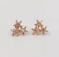 Exceptional Gold Plated CZ/AD Drop Earring For Girls And Women-thumb1