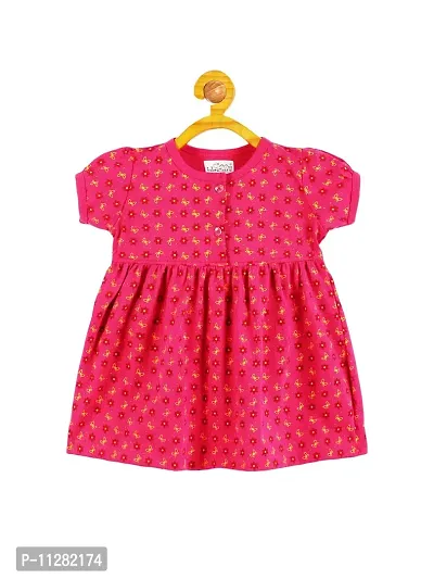 Babeezworld? Cotton Baby Girl Dress -?? Knee Length fit and Flare Dress Frock jhabla Pack of 2-thumb3