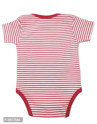 babeezworld Baby Romper Bodysuit Onesies - for Baby Boys and Baby Girls Cotton Half Sleeves Rompers (Red, Yellow; 6-12 Months)_Pack of 2-thumb4