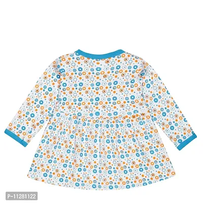 babeezworld Baby Girls Pure Cotton Printed Frock Dress Full Sleeve-thumb2