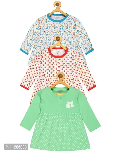 babeezworld Baby Girl?s Pure Cotton Knee Length Dress