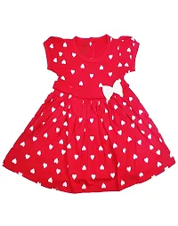 Babeezworld? Cotton Baby Girl Dress -?Knee Length fit and Flare Dress Frock jhabla-thumb2