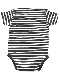 babeezworld Baby Romper Bodysuit Onesies - for Baby Boys and Baby Girls Cotton Half Sleeves Rompers (Black; 12-18 Months)_Pack of 1-thumb1