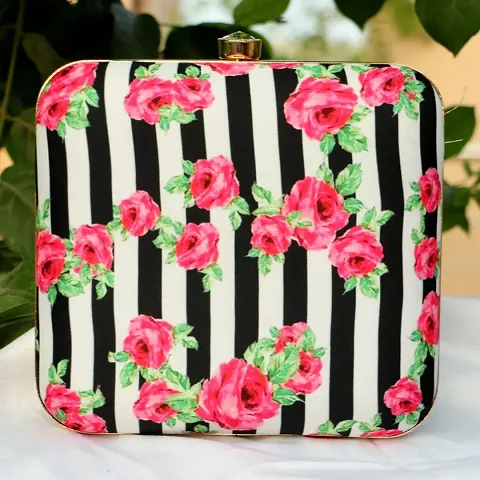 Attractive Box Clutch Bridal Party Purse Clutch Box with Detachable Sling