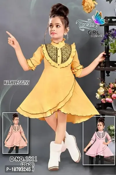 Cotton Dress Set For Baby Girl-thumb0