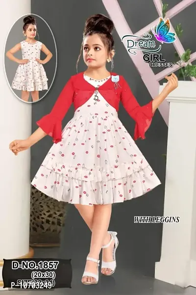 Cotton Dress Set For Baby Girl-thumb0