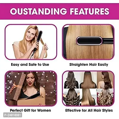 Hair straightener For Women With 5 temperature control and Ceramic PTC Heating-thumb3