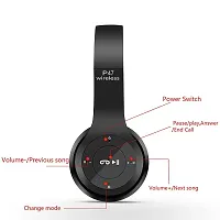 P47 Wireless Bluetooth Over the Ear Headphone with Mic (Multicolour)-thumb2