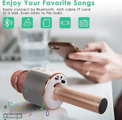 Wireless, Handheld Singing Machine Condenser Mic and Bluetooth Speaker-thumb4