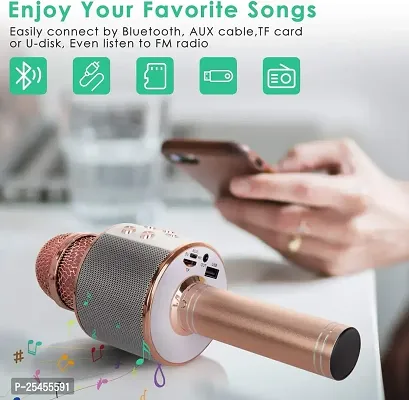 Advance Handheld Wireless Singing Mike Multi-Function Bluetooth Karaoke Mic with Microphone Speaker for All Smart Phones-thumb4